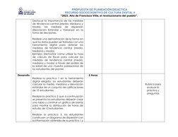 PROPUESTA DE PLANEACIÓN DIDÁCTICA 
RECURSO SOCIOCOGNITIVO DE CULTURA DIGITAL II 
“2023, Año de Francisco Villa, el revolucion