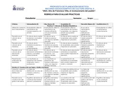 PROPUESTA DE PLANEACIÓN DIDÁCTICA 
RECURSO SOCIOCOGNITIVO DE CULTURA DIGITAL II 
“2023, Año de Francisco Villa, el revolucion