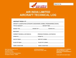 Air India Aircraft Technical Logbook | PDF | Aerospace | Aeronautics