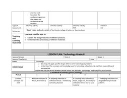 Grade 8 Technology Term 2 Lesson Plans | PDF | Lesson Plan | Learning