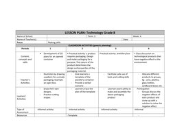 Grade 8 Technology Term 2 Lesson Plans | PDF | Lesson Plan | Learning