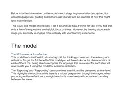5R Framework for Reflective Practice | PDF | Experience | Thought