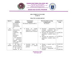 Grade 12 Practical Research 2 Guide | PDF | Statistics | Data