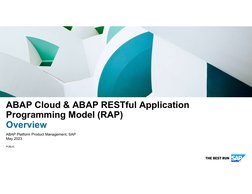 ABAP Cloud & RAP Overview Guide | PDF | Cloud Computing | Eclipse ...