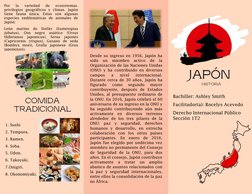 Por 
la 
variedad 
de 
ecosistemas. 
privilegios geográficos y climas. Japón 
t