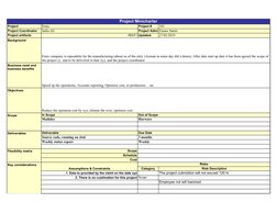 Project Workbook Overview and Templates | PDF | Business