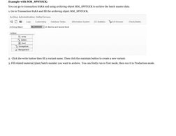 SAP Note 2773759 - How To Archive Batch Master Data | PDF