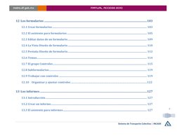 Sistema de Transporte Colectivo
INCADE 
 | 
 
9 
metro.df.gob.mx 
MANUAL ACCESS 2010 
12 Los formularios ..................