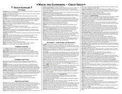 MTG Rules and Abilities Cheat Sheet | PDF | Games Of Chance | Trading Cards