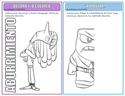 Instrucciones: Decora y/o colorea a Desagrado. Utiliza tus 
mater