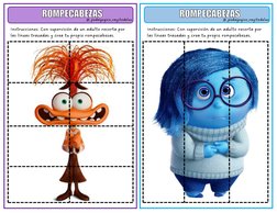 Instrucciones: Con supervisión de un adulto recorta por 
las líne