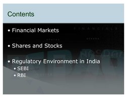 Overview of Indian Financial Markets | PDF | Financial Markets | Stocks