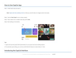 CapCut Editing Guide for Beginners | PDF | Video | Icon (Computing)