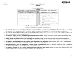Amazon Interview Question Bank PDF | PDF | Leadership | Risk