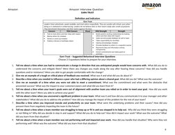 Amazon Interview Question Bank PDF | PDF | Leadership | Risk