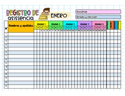 JUSTIFICADAS
TARDANZAS
FALTAS
ASISTENCIA
SEMANA 5
Semana 4
Semana 3
Semana 2
Semana 1
Nombres y apellidos
N°
V
J
M
M
L
V
J
M