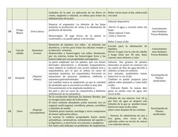 Cuidados de la piel: La aplicación de las flores en 
crema, ungüento o infusión, se utiliza para tratar las 
inflamaciones