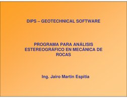 Manual de DIPS para Análisis Geotécnico | PDF