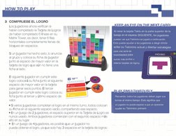 I 
....._____, 
1--------1 
I--------' 
3 COMPRUEBE EL LOGRO 
Los jugadores ahora verifican si
haber completado la Tarjeta de