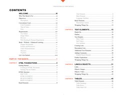 vi
CONTENTS
FOUN DATION S O F WE B DES IG N
WELCOME........................................................XI
Who This Book I