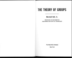 Hall The Theory of Groups | PDF