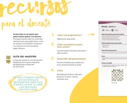 recursOs
parA el docente
No hace falta ser un experto para 
poder enseñar ajedrez a tus alumnos. 
Te proporcionamos todos los