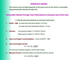 Trash Rack Engineering Equation Trash Rack Design and Calculations | PDF | Turbine | Dam