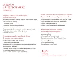 49,95€
MENÚ CON
BARRA LIBRE 
Incluye cerveza de barril, vino de la casa, refrescos y agua durante toda 
la comida o cena, caf