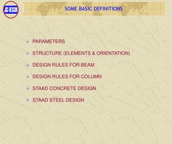 STAAD Pro Steel Design Parameters Guide | PDF | Buckling | Bending