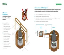 5. Colocación  
del Biodigestor
Antes de colocar el Biodigestor 
dentro de la excavación debe 
considerar: 
a.	
Que la planti