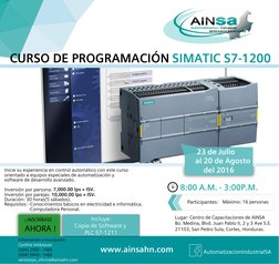 ¡ INSCRÍBASE
  AHORA !
CURSO DE PROGRAMACIÓN 
Participantes:
Máximo: 16 personas
23 de Julio
al 20 de Agosto
del 2016
8:00 A.
