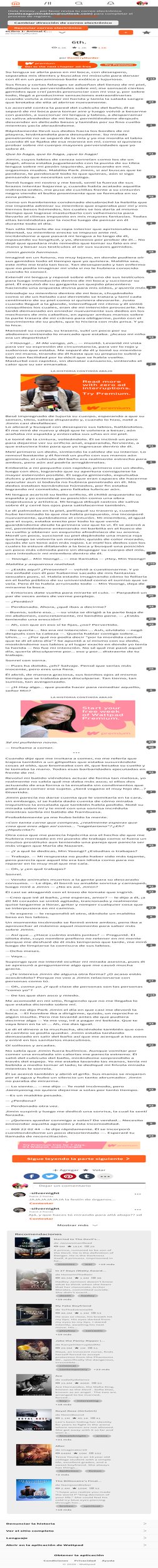 Sigue leyendo la parte siguiente !
!
Obtener la aplicación
Condiciones
Privacidad
Ayuda
© 2020 - Wattpad
#Libro 1: Animal C