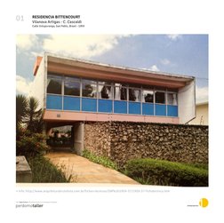 RESIDENCIA BITTENCOURT
Vilanova Artigas - C. Cascaldi
Calle Votuporanga, San Pablo, Brasil - 1959
01 
+ info: http://www.arqu
