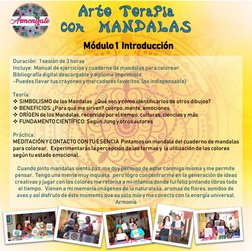 Duración:   1 sesión de 3 horas 
Incluye:  Manual de ejercicios y cuaderno de mandalas para colorear. 
Bibliografía digital d