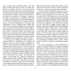 de C. P. E. Bach datant du début des années 1730, dans
lequel il attribue cette pièce à son père. Ses origines sont
obscures