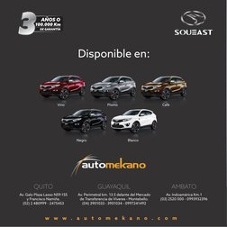 w
w
w
.
a
u
t
o
m
e
k
a
n
o
.
c
o
m
Plomo
Vino
Blanco
Negro
Café
QUITO
Av. Galo Plaza Lasso N59-155 
y Francisco Namiña. 
(02