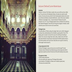 Exclusive Chettinad Cuisine Masterclasses 
 
Introduction 
Chettinad, in the heart of Tamil Nadu in southern India, was once