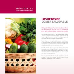 El Reporte Global de Fitonutrientes desarrollado 
por el Instituto de Salud NUTRILITE™ reveló el 
gran vacío nutricional que