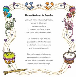 ¡Salve, oh Patria, mil veces! ¡Oh Patria,
gloria a ti! (Gloria a ti.)
Ya tu pecho rebosa
gozo y paz, y tu frente radiosa
más