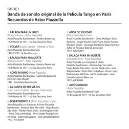 1. BALADA PARA UN LOCO  
(Horacio Ferrer - Astor Piazzolla)
Astor Piazzolla: Bandoneón - Amelita Baltar: voz
11 de Marzo de 1