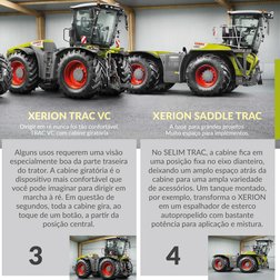 XERION TRAC VC
Dirigir em ré nunca foi tão confortável.
TRAC VC com cabine giratória
Alguns usos requerem uma visão 
especial