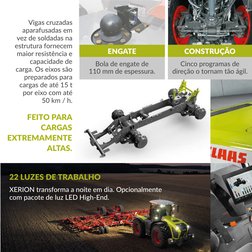 CONSTRUÇÃO
Cinco programas de 
direção o tornam tão ágil.
ENGATE
Bola de engate de
110 mm de espessura.
FEITO PARA
CARGAS
EXT