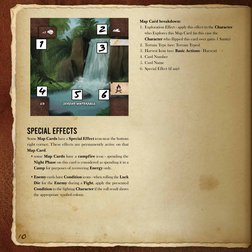 10
Map Card breakdown:
1.	 Exploration Effect - apply this effect to the Character 
who Explores this Map Card (in this case
