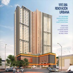 VIVE UNA 
RENOVACIÓN 
URBANA 
En un lugar privilegiado 
que será un ícono de ciudad, 
se construyen dos torres, 
una de 37 y