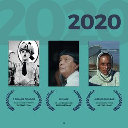 2020
2020
O GRANDE DITADOR
DE CHARLES CHAPLIN
124’ | 1940 | EUA
EXXPAJÉ
DE LUIZ BOLOGNESI
80’ | 2018 | Brasil
ABRIGO NUCLEAR