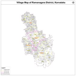 Ramanagara Map Color Vector Ramanagara District Village Map | PDF