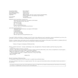 Acquisitions Editor:	 	
Kristin Klinger
Development Editor:	 	
Kristin Roth
Senior Managing Editor: 	
Jennifer Neidig
Managin