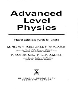 Nelkon and Parker Advanced Physics Guide | PDF