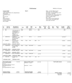 Proforma Invoice
Customer Details
VIVEK ANAND
A3003, GAUR GREEN CITY, INDRAPURAM
GHAZIABAD
GAZIABAD 201014
UP
Stat