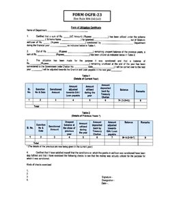 Ocf 23 Form.pdf OGFR Form 23 & 24 Utilization Guide | PDF | Economies